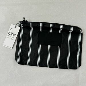 Aloha Collection Small Pouch Pinstripe White on Black